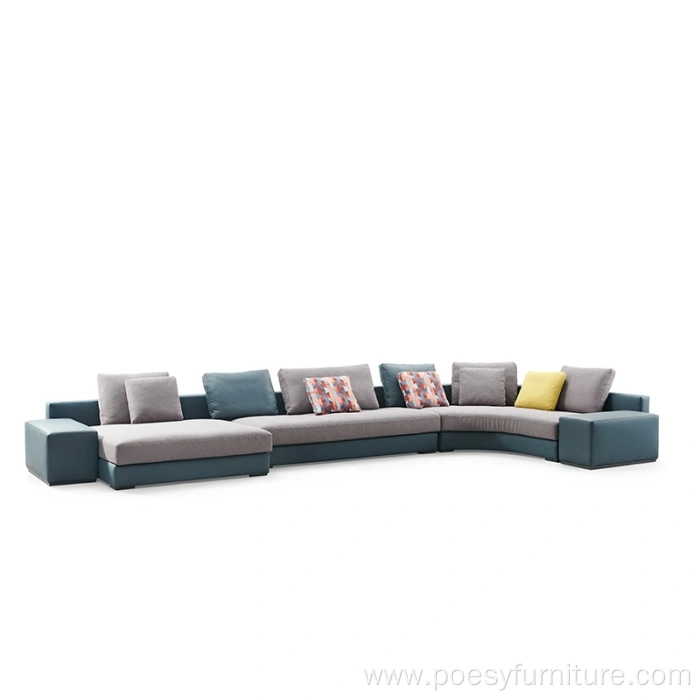 Customized Modern European Style Leather Sofa