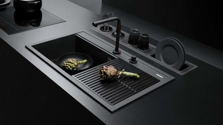 Lavelli e Vasche Quadre B_Granite